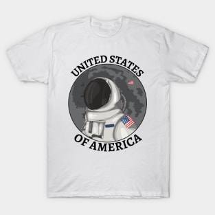 astronaute usa flag T-Shirt